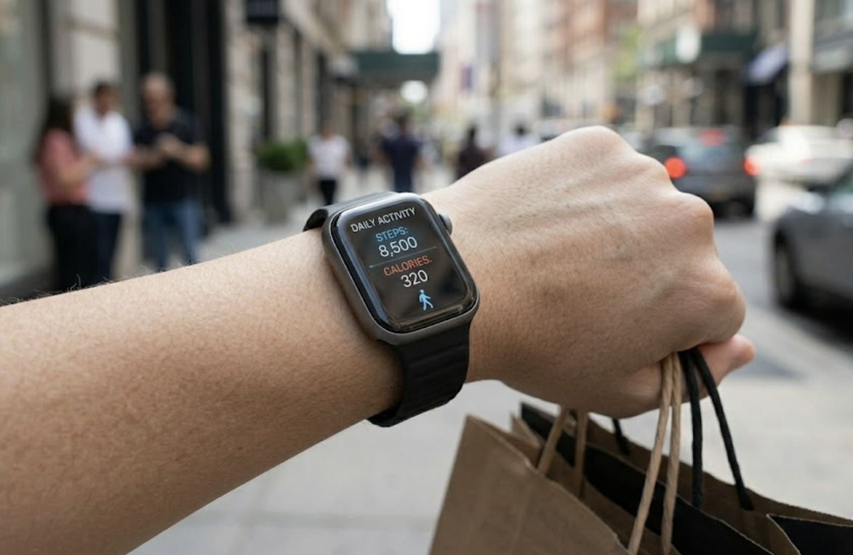 PulseTrack One HD Display in bright daylight