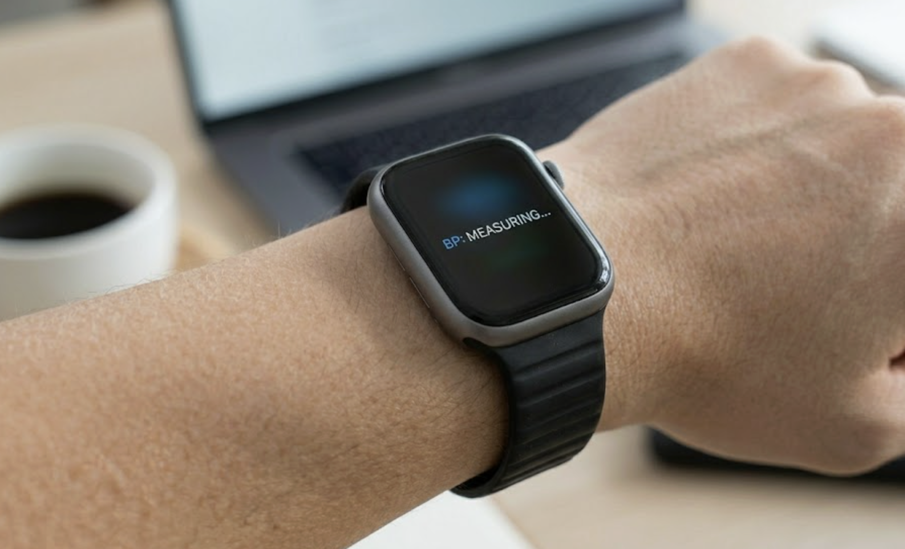 PulseTrack One showing lifestyle metrics at office